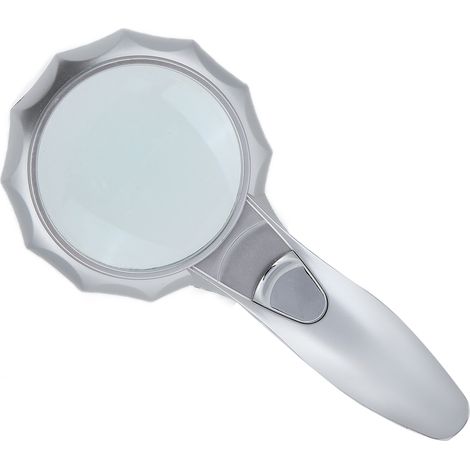 Schirmförmige LED-Lupe, HD-Handlupe für den Laboreinsatz, tragbare Leuchtlupe, Präzisionsprüfgerät. (1/5)