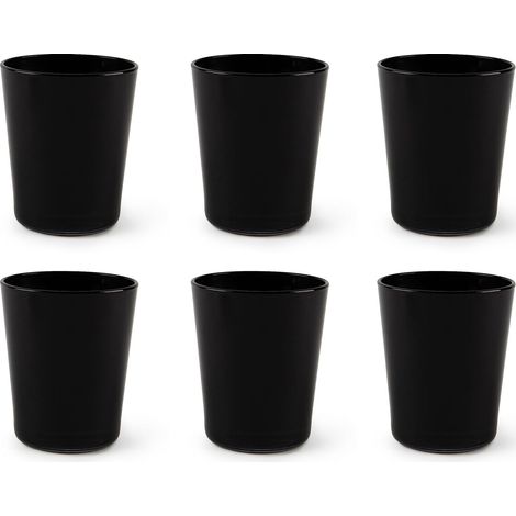 Excelsa Portofino Set 6 Bicchieri, Nero, 30 Cl., Vetro Soffiato (1/3)
