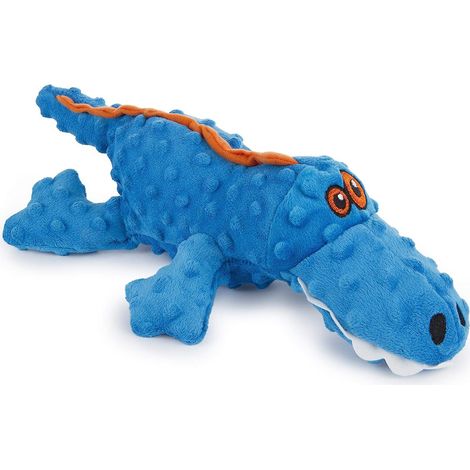 Blaues 37 x 17 cm großes, neues Plüschtier mit Sound, Krokodil-Haustierprodukt