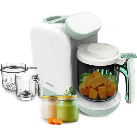 Cecotec Robot de Cocina Bebé, Procesador de Alimentos Nana BabyCare FoodProcessor. Hierve, Tritura