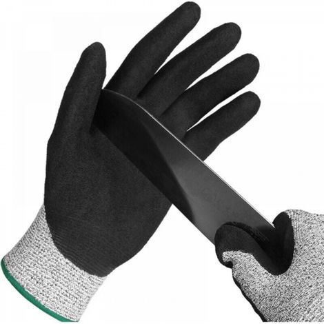 (L)Gant Anti Coupure,Gant Huitre La Protection Convient Aux Gants De Travail Pour Les Huîtres,La coupe De Viande, Le Jardinage Et La Sculpture (1/5)