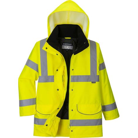 Parka para mujer Hi-vis Traffic Color: Amarillo Talla XL - Portwest