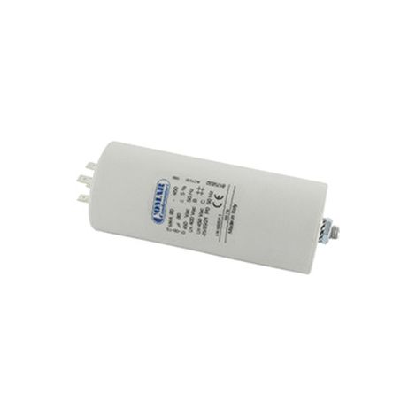 Condensador eléctrico universal de 80 Uf. - Montaje M8, ø: 50 mm, H: 120 mm