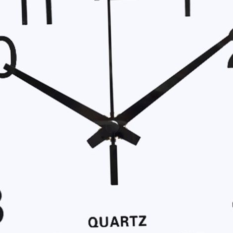 Horloge murale rouge de 20 cm (8 pouces) sans pile, silencieuse, à mouvement de consoude, convient pour le bureau, la cuisine et la chambre. (1/5)