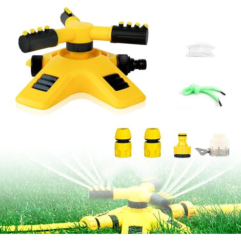 Watering Equipment for Garden, Spray Diameter 8-10 m  360° Rotation Garden Sprinkler Diameter Automatic Watering for Garden 12 Holes, Adjustable Angle for Gardens, Farms (1/5)