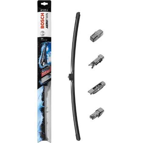 Balai d'essuie-glace Bosch Aerotwin AP 575 U plat 575mm silencieux et durable (1/3)