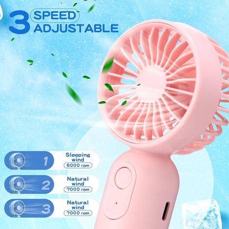 Dieser Mini-Ventilator ist klein und eignet sich perfekt für den Einsatz im Büro und auf Reisen. (1/3)
