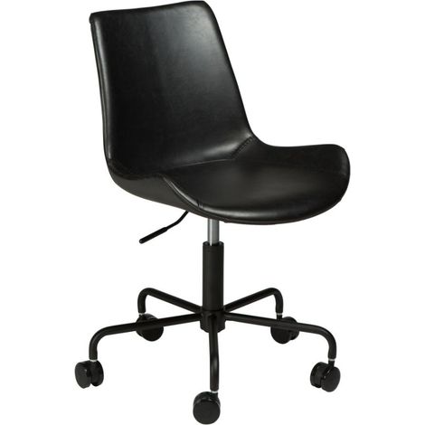 Hype Dan-Form Bürostuhl PU-Kunstleder schwarz.