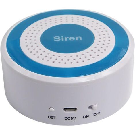 Sirène sans fil d'intérieur pour kit d'alarme,Vous devez être connecté à l'hôte d'alarme (1/5)