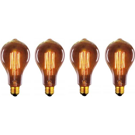 Pack 4 Bombillas Estándar Regulables E27 40w 2700k