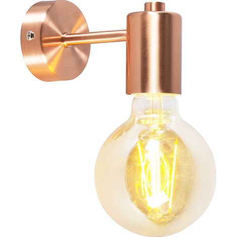 QAZQA + Lampada a sospensione facil - Design - Acciaio - Rame - Tondo Max. 1 x Watt