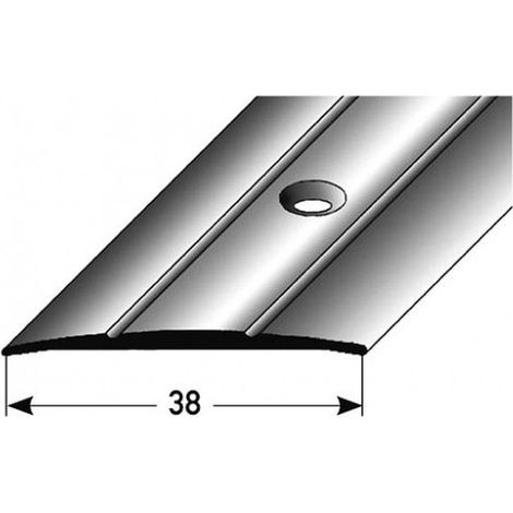 PROVISTON Übergangs- & Ausgleichsprofil Aluminium 28 x 1.5 x 1000 mm Schwarz Bodenprofil Metallprofil Übergangsschiene (1/3)