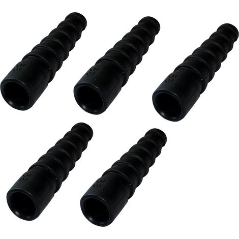 Manchons d'isolation - AERZETIX - 5X - Noir - Pour câble RG58 - Connecteur BNC