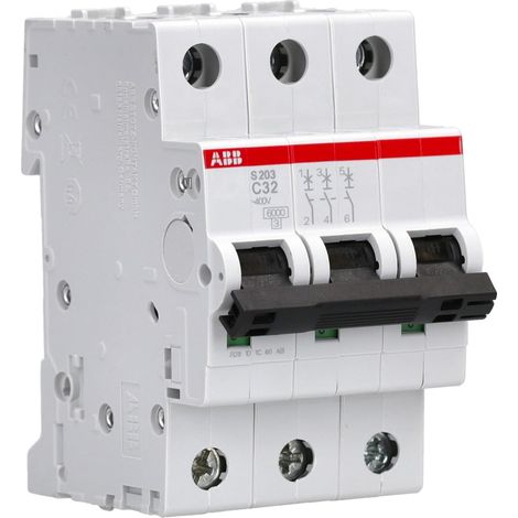 ABB S203 C32 INTERRUTTORE AUTOMATICO 6KA 3P, White (1/4)