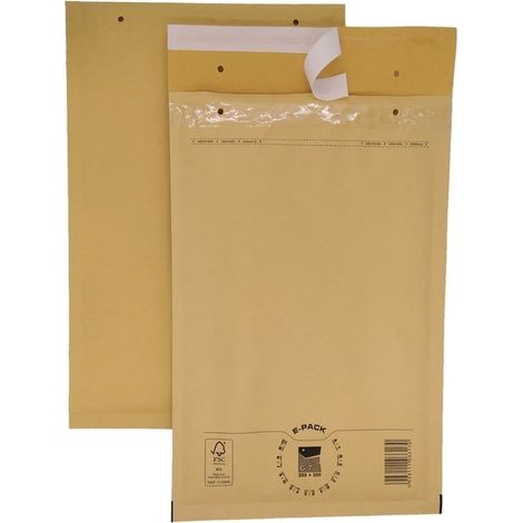 Enveloppes à bulles G17 MARRON x100 pièces