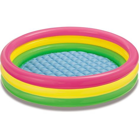 Piscina gonfiabile da giardino Rainbow 147x33 cm INTEX 57422