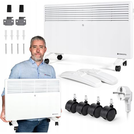 CHAUFFAGE ÉLECTRIQUE À CONVECTEUR 2000W RÉGLABLE (1/5)