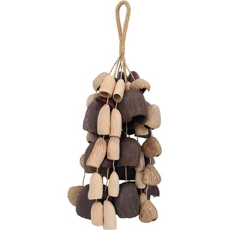 Carillon à Vent en Coquille Naturelle Fait à la Main, Instrument de Yoga, Cloche de Méditation Guérison, Décoration Intérieure et Extérieure, Accessoire Musical (1/5)