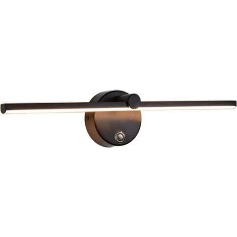 Lampe Miroir Salle de Bain LED Dimmable 5W 4000K Applique Rotative 300° Interrupteur Intégré 41cm (1/4)