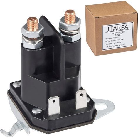 192507 Relais de Démarreur Solenoide 12V Solénoïde Tracteur Tondeuse 4 Bornes Starter Solenoid Relay pour 532192507 582042802 582042801 435-325 LT2000 YS4500 21546294 705055 Tondeuse Autoportée (1/5)