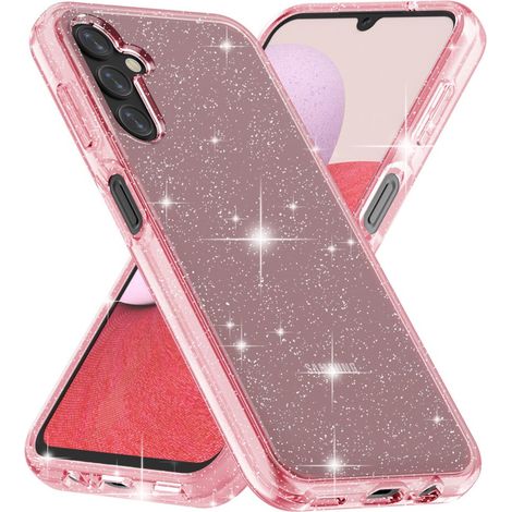 Funda para Samsung Galaxy A14 4G/5G, con purpurina, color rosa. (1/5)