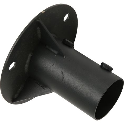 Irovami Support poteau clôture – Bride fixation sol, robuste, pour poteau 65mm/2,6″ – Idéal pour boîte aux lettres, drapeau, jardin, clôture (1/5)