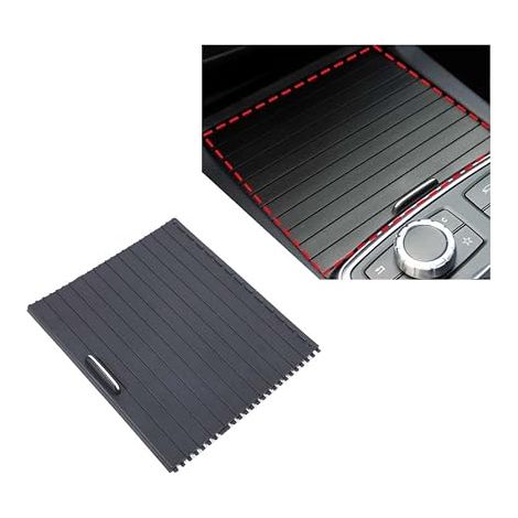 Couvercle de porte-gobelet de voiture pour volet roulant - Convient pour ML GLE GLS W166 2012-2019, console centrale, gobelet à eau, coulissant - Noir - Pièces de rechange (1/5)