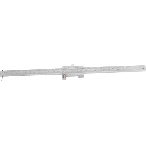 Aiguille à tracer en carbure d'acier inoxydable, jauge de traçage, pied à coulisse à vernier pour traçage parallèle 0-250 mm (1/5)