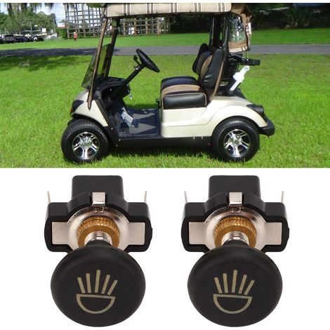 Satz mit 2 12V-Druck-Zug-Schaltern für EZGO Club Car Golfwagen- und Buggy-Scheinwerfer. (1/5)
