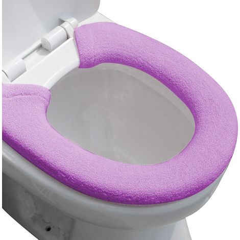 Housse de toilette épaisse pour usage domestique, coussin de toilette extra épais, coussin de toilette universel élargi, bouton, coussin de toilette (1/5)