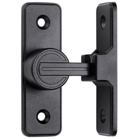 1 x serrure et loquet de porte coulissante, serrures de porte à angle droit à 90 degrés, serrures de porte de sécurité avec serrure pivotante, adaptées au jardin (1/3)