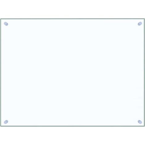 Kitchen Backsplash Transparent 80 x 60 cm Tempered Glass vidaXL