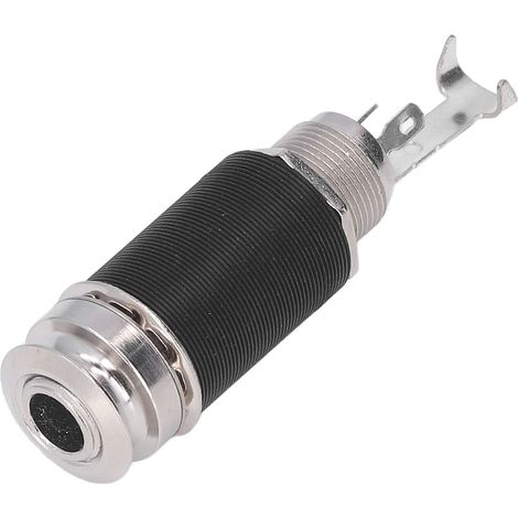 Prise jack de sortie micro, attache-cordier métallique, trou de tonalité, pièces de rechange pour prise jack, accessoires pour guitare acoustique (1/5)
