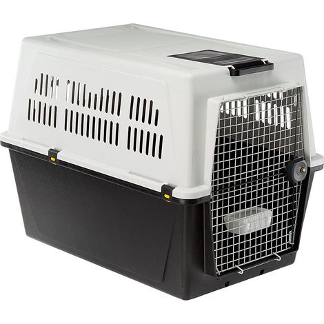 Ferplast Atlas 70 trasportino per cani grigio robusto e confortevole (1/5)