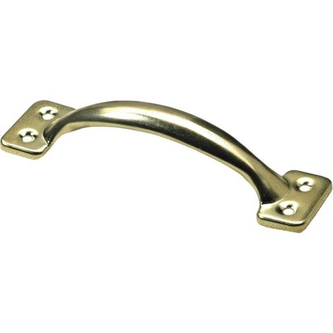 Hettich Möbelgriff Stahl gold 32,0 x 127,0 x 28,0 mm - 1 Stück Möbelgriffe