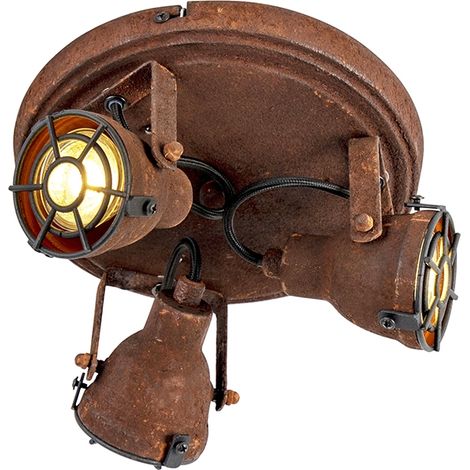 Rustic Spot Rust Brown 3-Light - Sorra