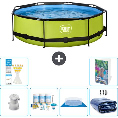 Exit Pool Rund - 300x76 cm - 7-teilig S289