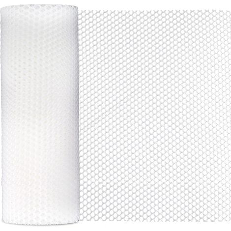 Filet de protection blanc polyvalent pour jardin et balcon 0.4x6m, inclut 50 attaches pour enclos et clôture légère (1/5)