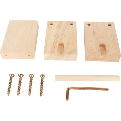Porte-fil à bois rotatif 5,1 po - Support robuste lisse pour tricot, crochet et couture - Montage facile