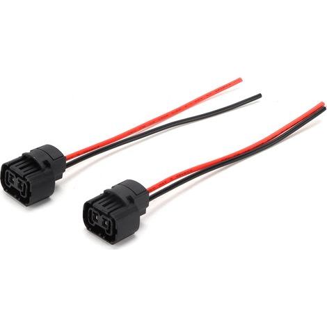 RASTKY Paire 5202 H16 Femelle Prise Harnais Phare Antibrouillard Pour 5202 5201 2504 H16 9009 PS24W, Fabriqué à Partir de Matériaux ABS de Haute qualité avec une fiabilité élevée et (1/5)