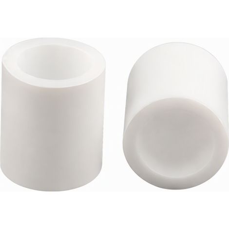 Capuchon de protection en silicone souple blanc, capuchon de tube diamètre intérieur 152,5 mm résistant à la chaleur pour gros tube