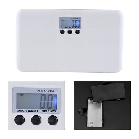 Bilancia elettronica digitale LCD per neonati/animali di piccola taglia con funzione tara e allarme/blocco batteria scarica (1/5)