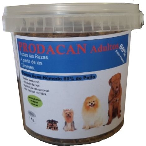 PRODACAN ADULTOS 1 KG. Alimento Natural Semi-Humedo