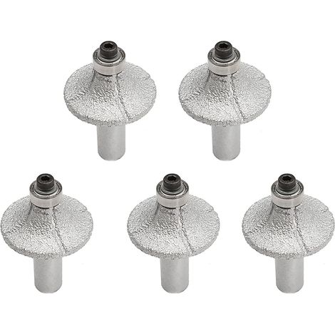 5X Demi-Taureau de Roue de Peu de Routeur de Diamant de 1/2 Pouce pour Le de Marbre de Profileur de Main (1/5)