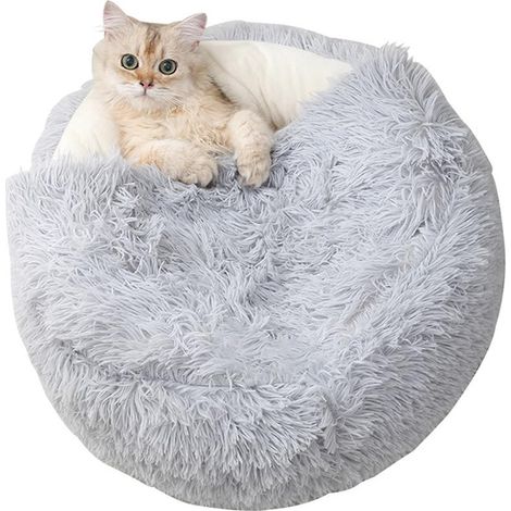 Niche Pour Animal De Compagnie - Forme Coquillage - Doublure Microfibre Flanelle - Chauffante Par Réflexion Thermique - Lavable En Machine - 1 Pièce (1/5)
