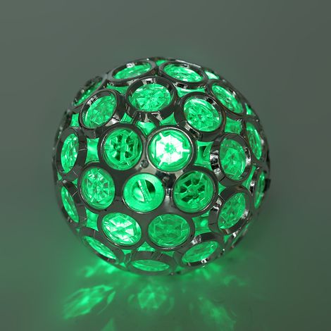 Boule solaire à suspendre dans le jardin, lampe LED extérieure à changement de couleur, éclairage d'allée multicolore (1/5)