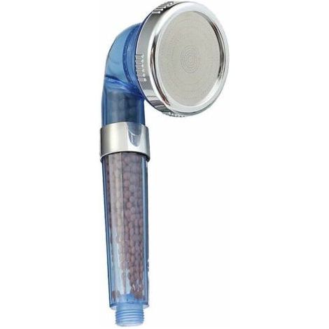 Hochdruck-Duschkopf mit Antikalkfunktion, wassersparende Handbrause fürs Badezimmer, dreistufiges Filtersystem mit 3 austauschbaren Mineralkugeln (1/4)
