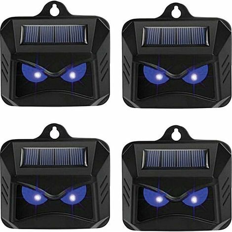 Vtizikl Solar-Abwehrmittel gegen Wildtiere wie Waschbären, Hirsche, Füchse, Wildschweine usw. – 4 wirksame Abwehrmittel mit blauem LED-Licht (1/5)