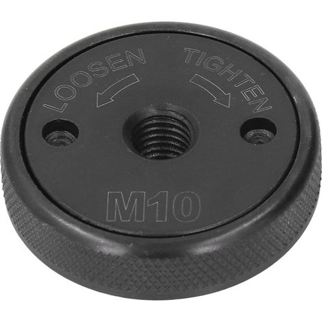 [JAMAIS UTILISÉ]Plateau de pression de rechange pour meuleuse d'angle, filetage M10, écrou à bride à dégagement rapide, accessoires de fixation autobloquants, noir (1/5)