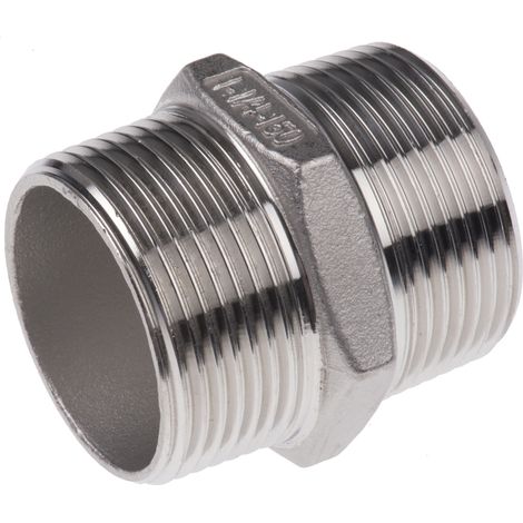 Mamelon hexagonal RS PRO, R 1-1/4" mâle ( Prix pour 1 ) (1/3)